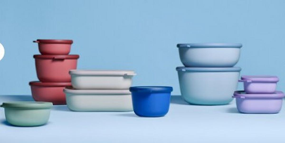 ZESTAW POJEMNIKÓW KUCHENNYCH 106270032500 - biały, Basics, tworzywo sztuczne (25,0/20,0/7,0cm) - Mepal