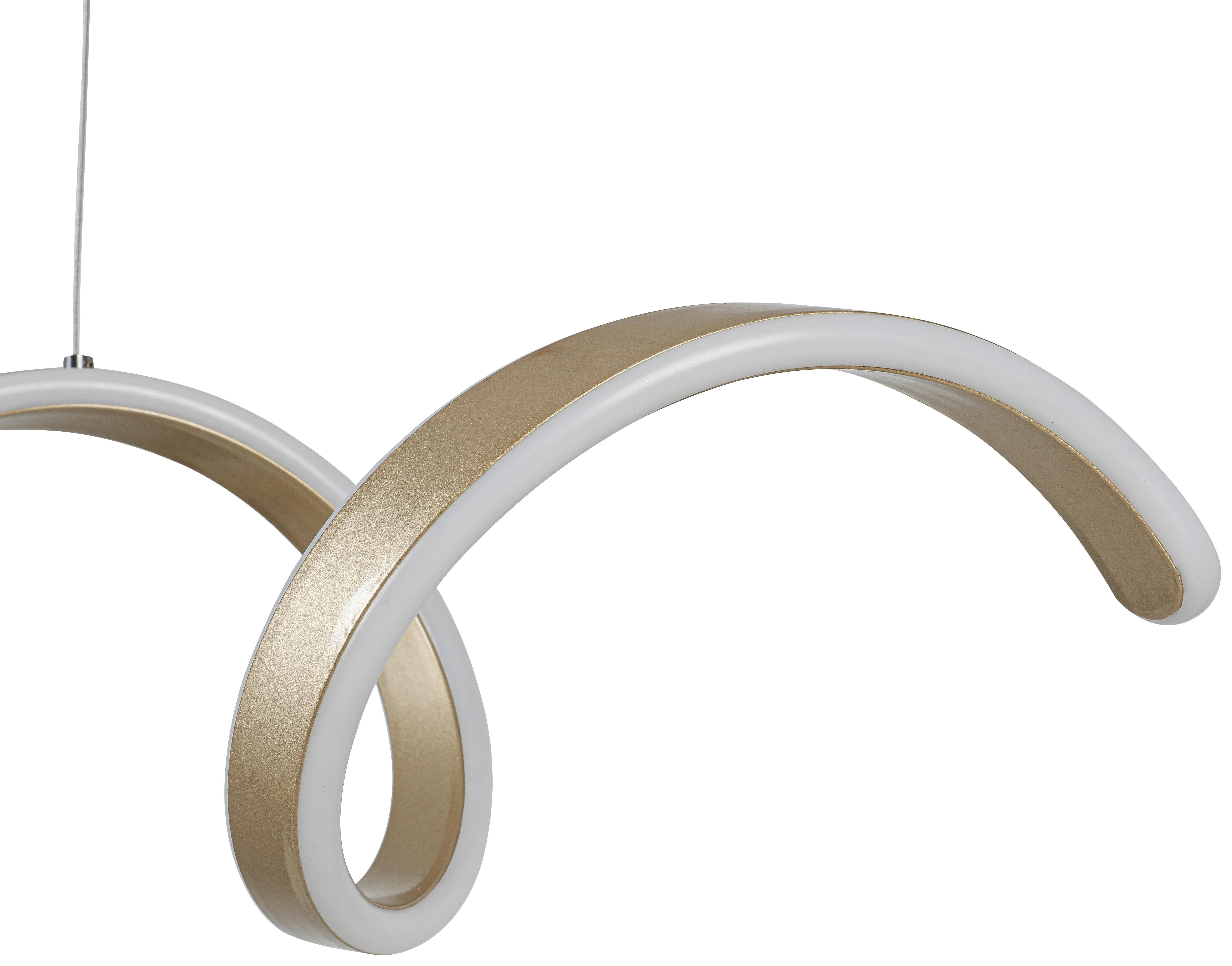LED-HÄNGLAMPA CHAMO - champagne, Modern, metall/plast (90/18/150cm) - Mömax