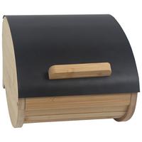 Kenyértartó Boksz Svea - S - natúr színű/fekete, Modern, fém/fa (25/20/15,5cm) - Mömax