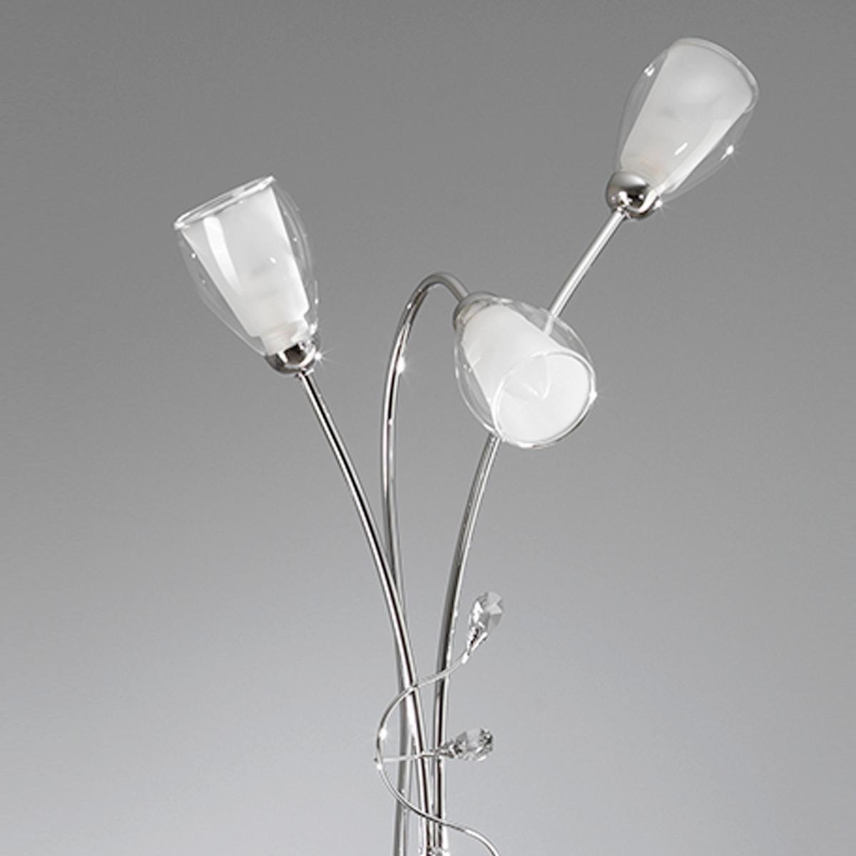 Állólámpa 4728/pt3 Sharon - szahara/krómszínű, Design, műanyag/fém (45/45/195cm)
