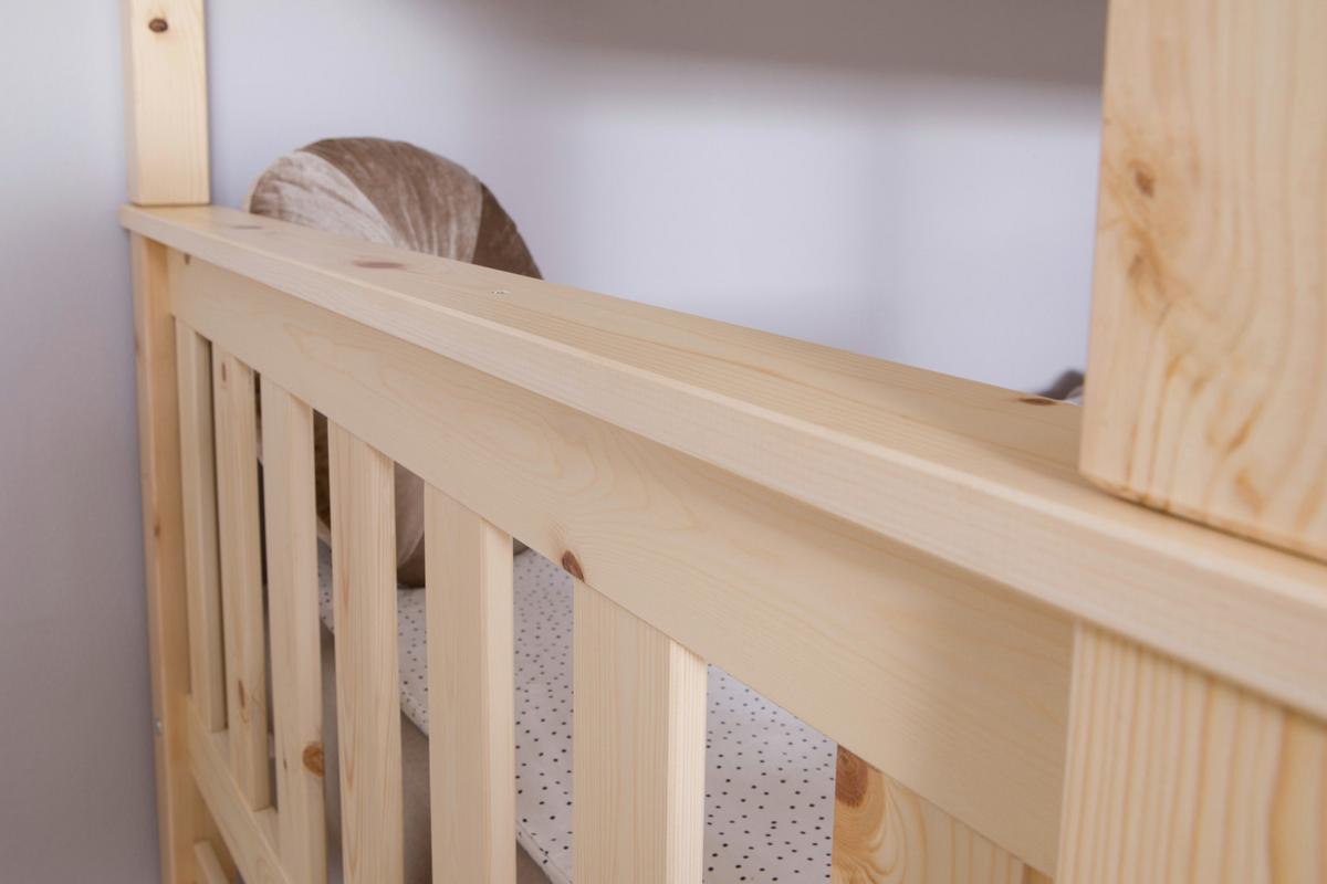 Pograd Sammy, Pravi Les, 90x200cm - naravne barve, Moderno, les (90/200cm) - MID.YOU