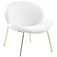 Szék Szett Jaden 125 - aranyszínű/fehér, Modern, textil/fém (73,5/74/75cm) - Kayoom