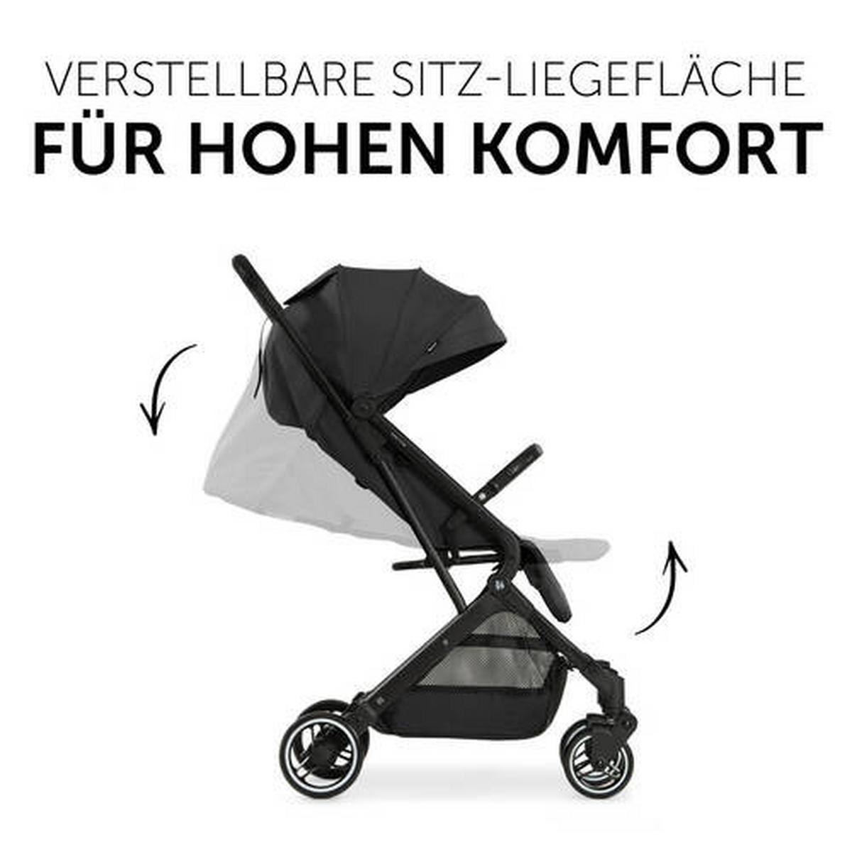 WÓZEK SPACEROWY 16014 TRAVEL N CARE - czarny, Basics, metal (86/50/104cm) - Hauck