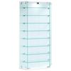 Vitrina Benila Xl, Bela - bela/prosojno, Design, steklo/leseni material (83/114/17cm) - MID.YOU