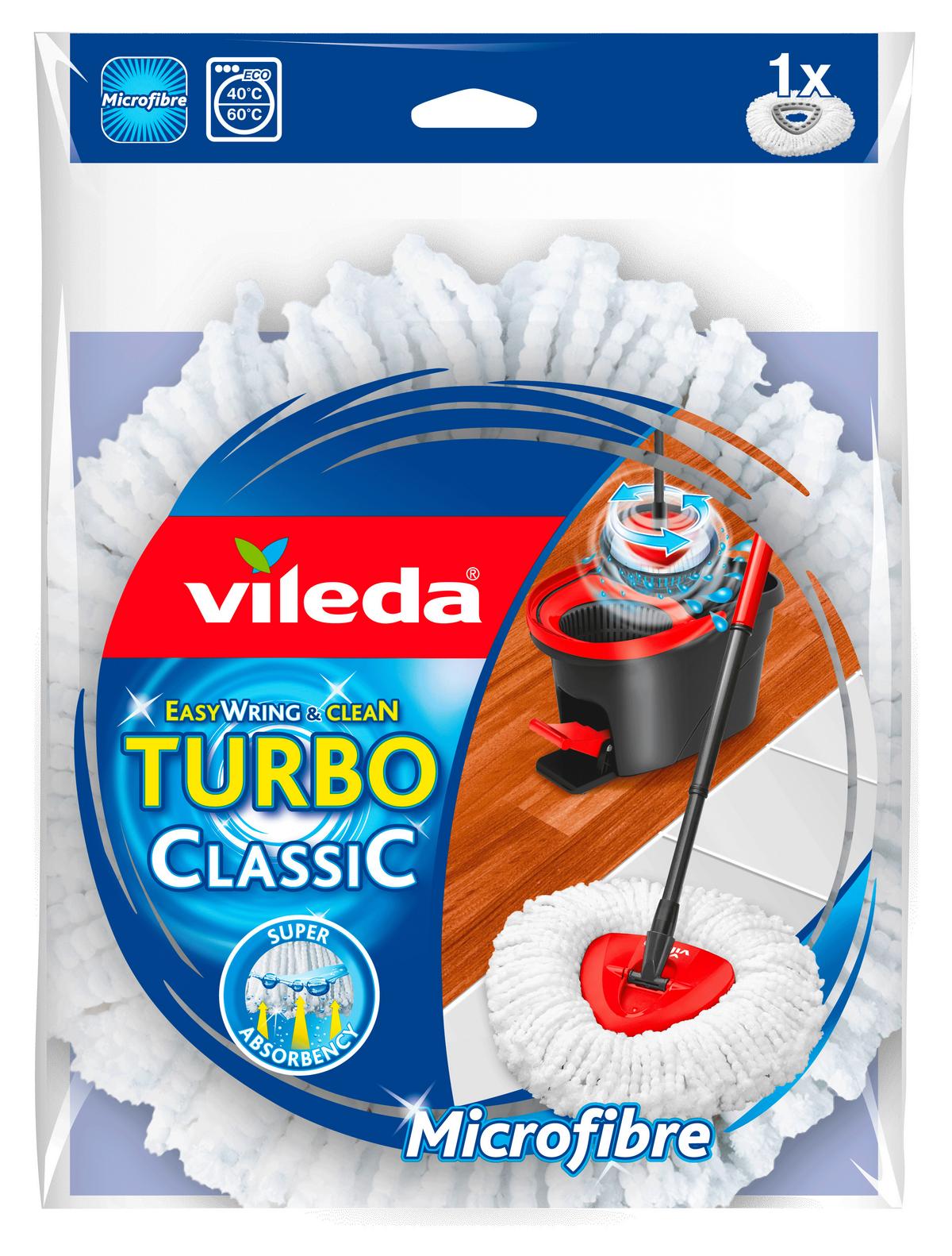 Pótfelmosófej Easy Wring&clean Classic - Konventionell, műanyag/textil - Vileda