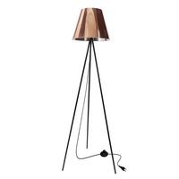 Podna Svjetiljka Platino - bakrene boje/crna, Konvencionalno, metal/plastika (48/48/150cm)