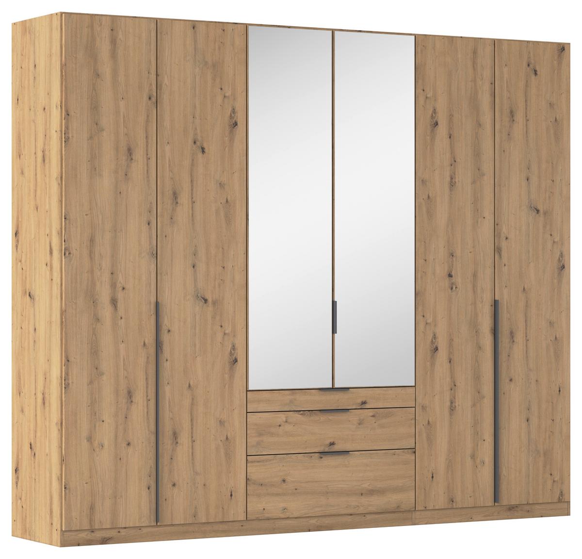 Ormar S Klasičnim Vratima Alabama - siva/srebrne boje, Moderno, drvni materijal/metal (271/229/54cm) - Modern Living