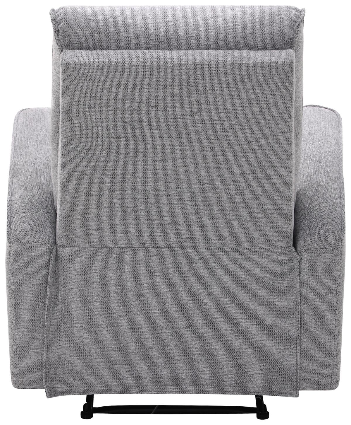 Tv Fotelj Leon, Temno Siva, Relaks Funkcija - temno siva/črna, Basics, kovina/umetna masa (80/102/96cm) - Ondega