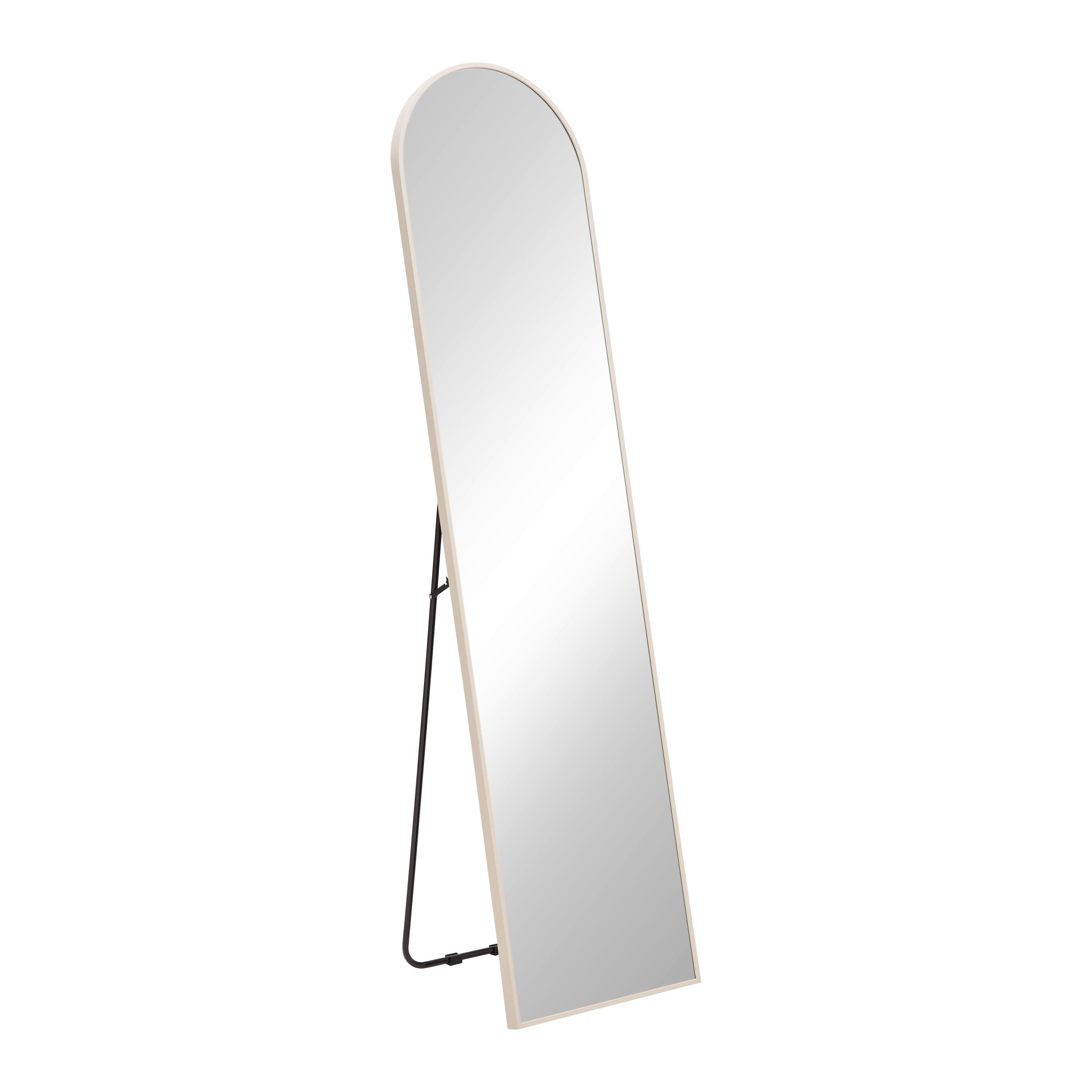 Standspiegel Britt Sandfarben ca. 140x60cm - Sandfarben, MODERN, Glas/Metall (40/160cm) - Mömax