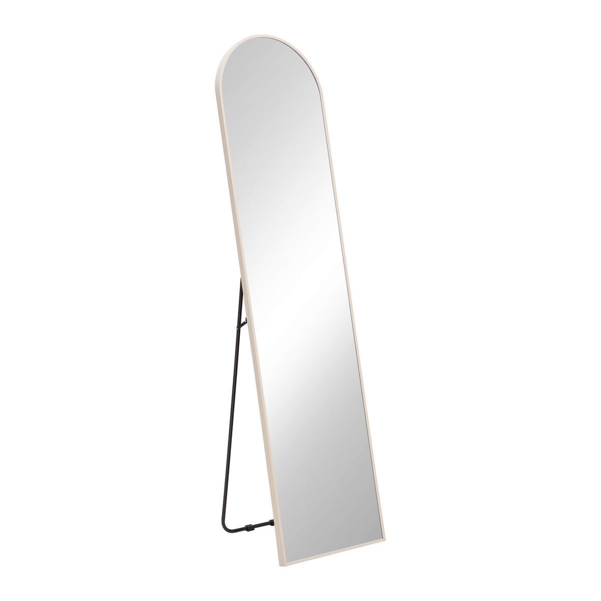Standspiegel Britt Sandfarben ca. 140x60cm - Sandfarben, Modern, Glas/Metall (40/160cm) - Mömax