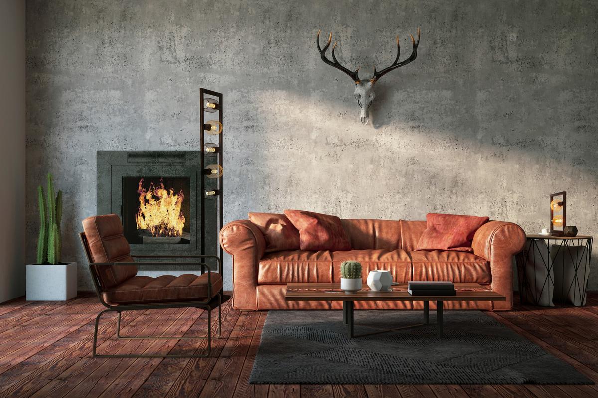 Állólámpa Eu24101-5ru - barna, Lifestyle, fém (30/15/160cm)