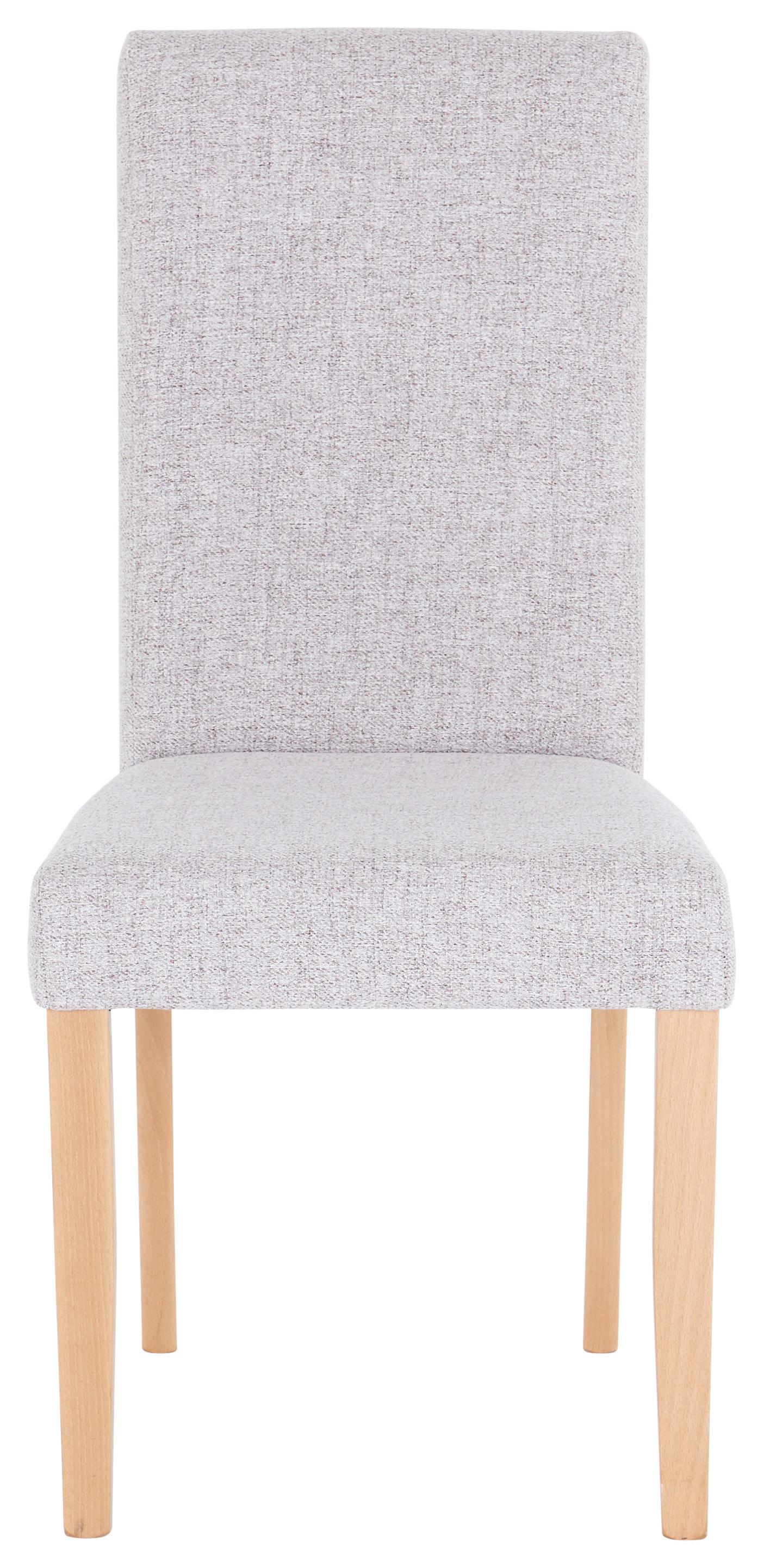 Scaun JOHN - bej/culoare natur, Konventionell, textil/material pe bază de lemn (43,5/94/59cm)