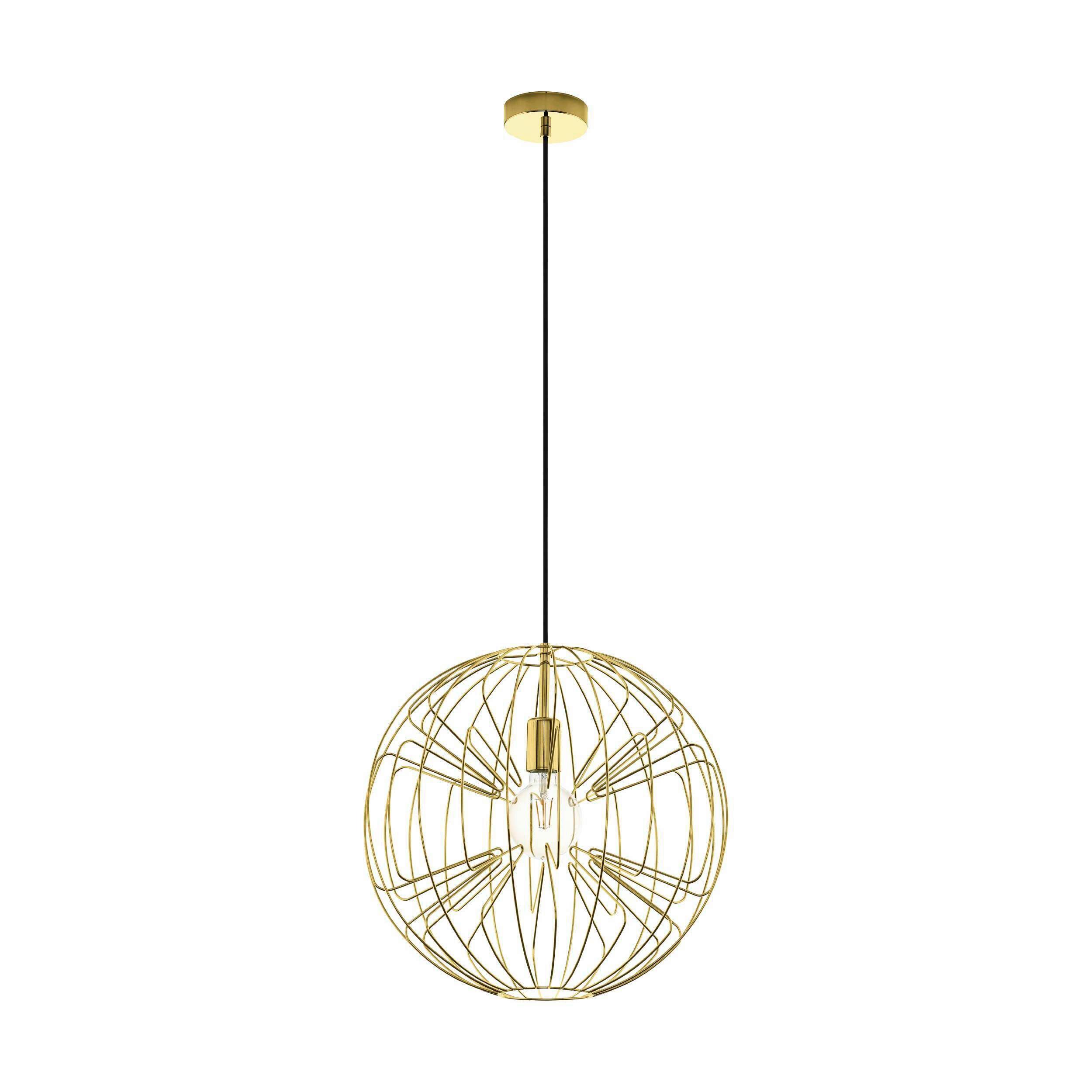 Hängeleuchte 98689* Okinzuri - Messingfarben/Schwarz, Design, Metall (45/110cm) - Eglo