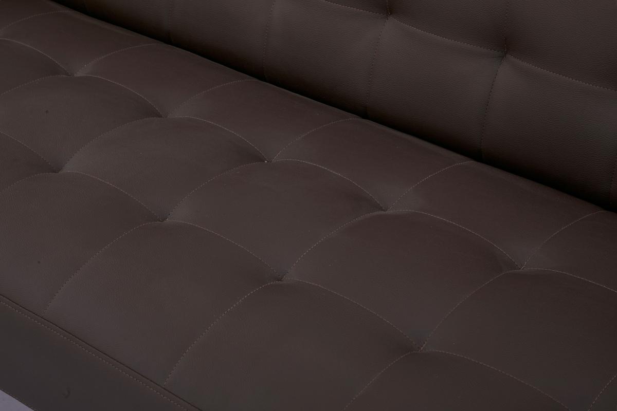 Canapea extensibila TOLEDO - maro, Modern, lemn/textil (190/78/92cm) - Mömax