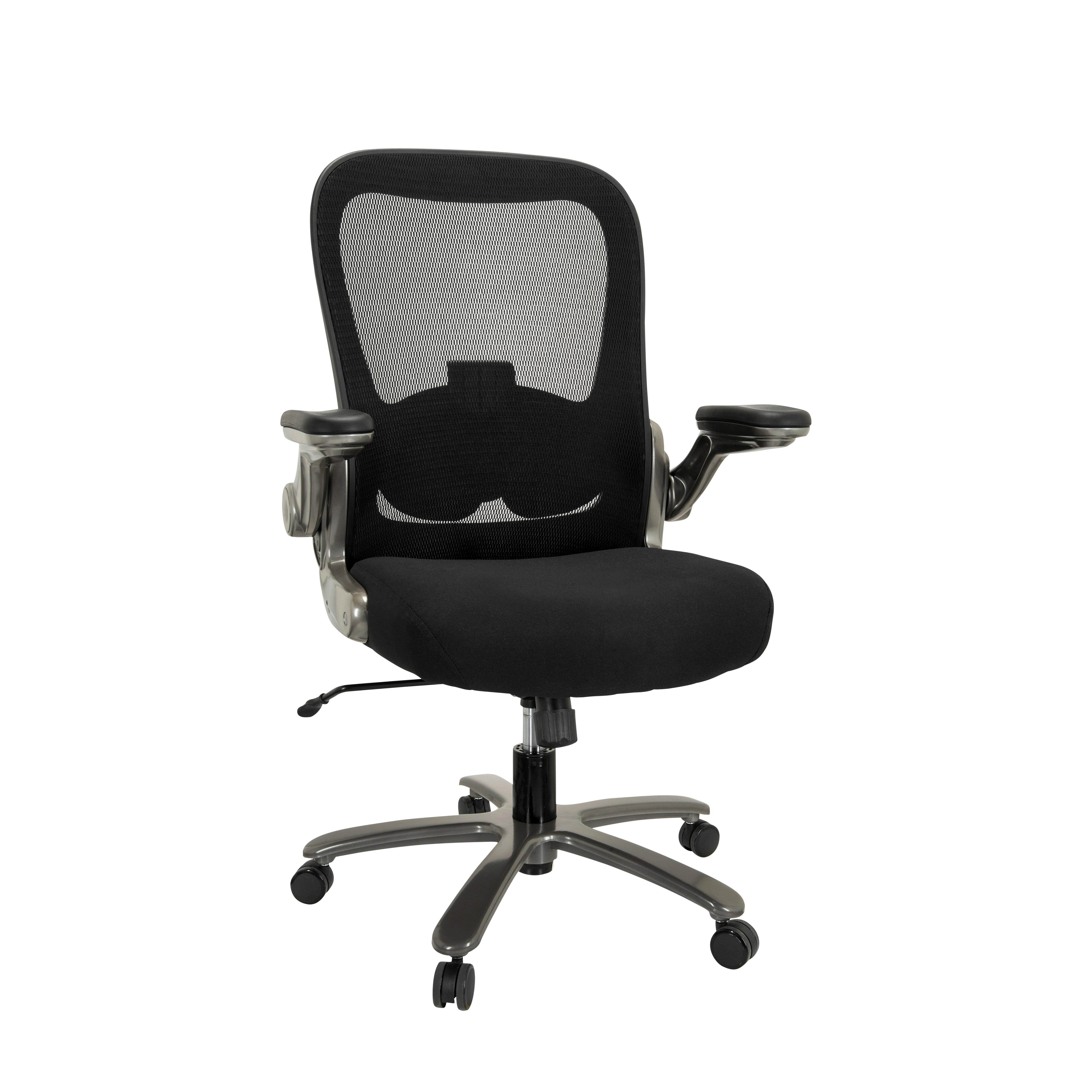 Pisarniški Stol Instructor T I, Črna - srebrne barve/črna, Basics, kovina/umetna masa (75/122/68cm) - MID.YOU