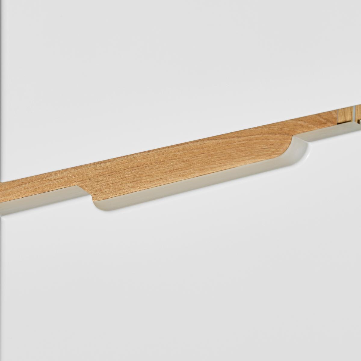 Kommode Dallas Weiß/Eiche Artisan - Schwarz/Weiß, MODERN, Holzwerkstoff/Kunststoff (75/122/38cm) - Mömax