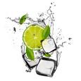 Glasbild Dancing Lime, ca. 20x20x1,7cm - Multicolor, MODERN, Glas (20/20/1,70cm) - MÖMAX modern living