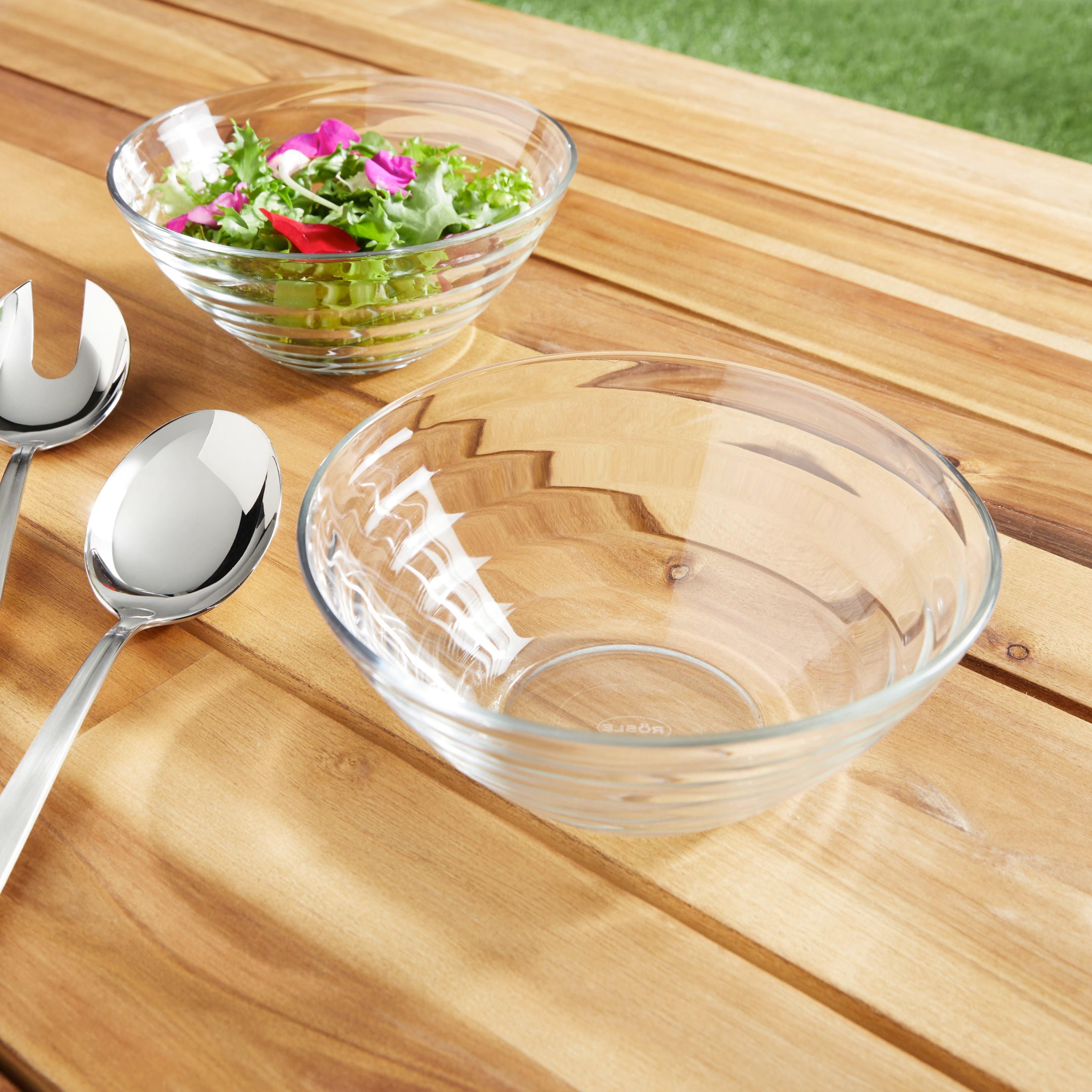Schüssel aus Glas 2-teilig - Klar, KONVENTIONELL, Glas (17/7,1/17cm) - Rösle