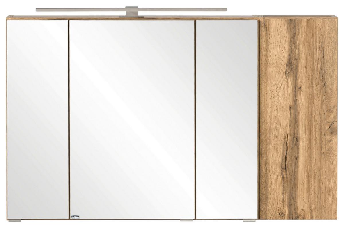 Spiegelschrank Varese ca. 105x64 cm Eiche Wotan - MODERN, Glas/Holzwerkstoff (105/64/20cm) - Held