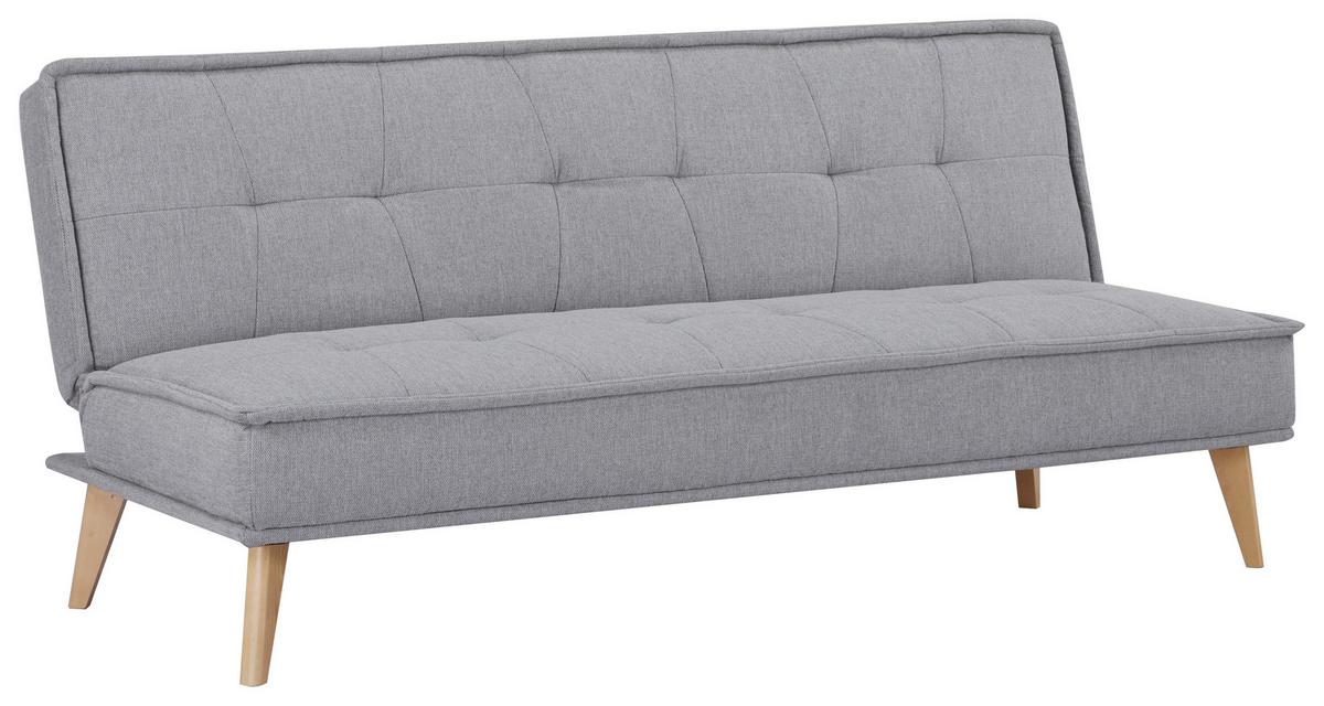 Canapea extensibila JOY - gri deschis, Konventionell, lemn/textil (188/82/87cm) - Ondega