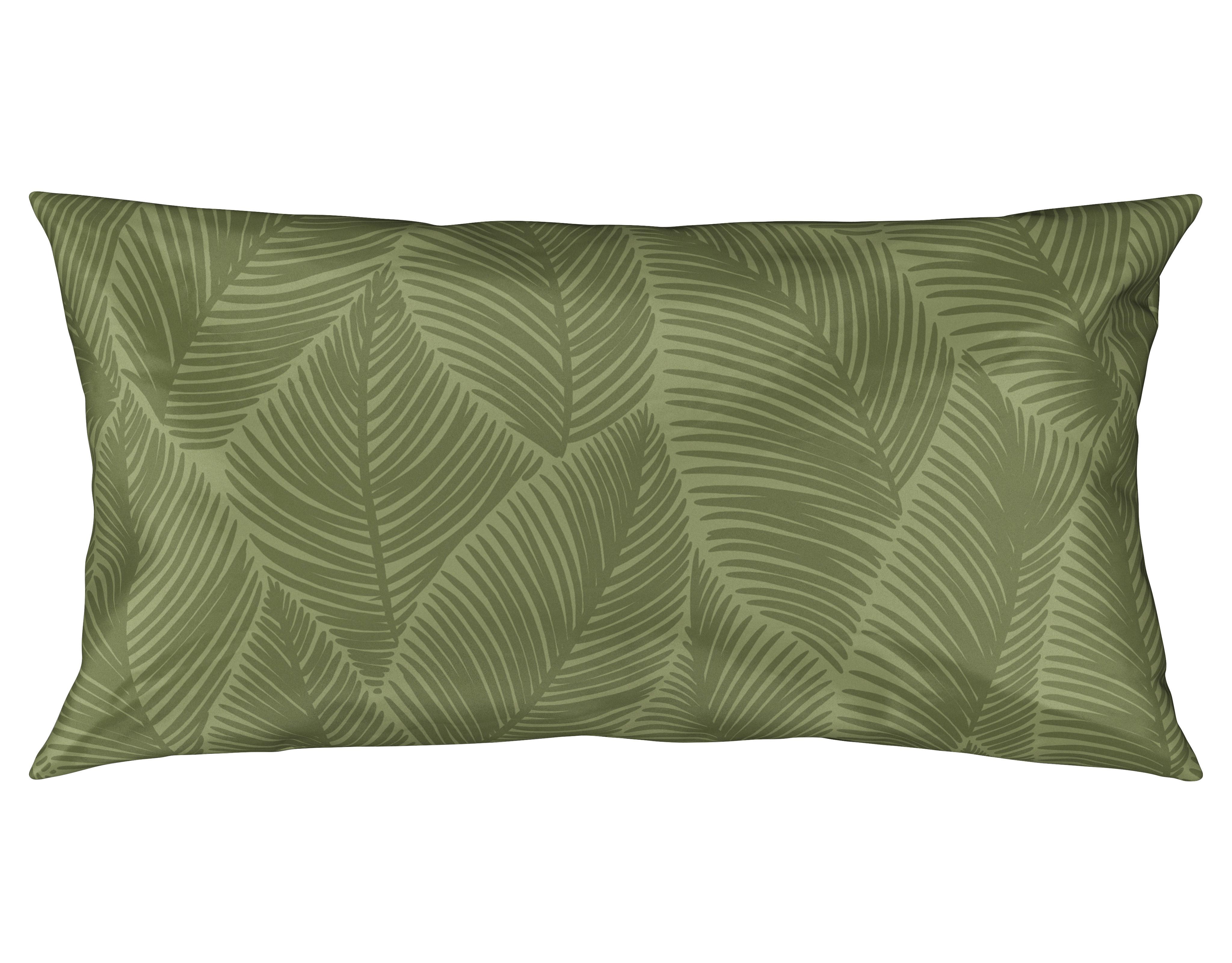 Kissenhülle Alex Design in Olivgrün ca. 40x80cm - Olivgrün, MODERN, Textil (40/80cm) - Premium Living