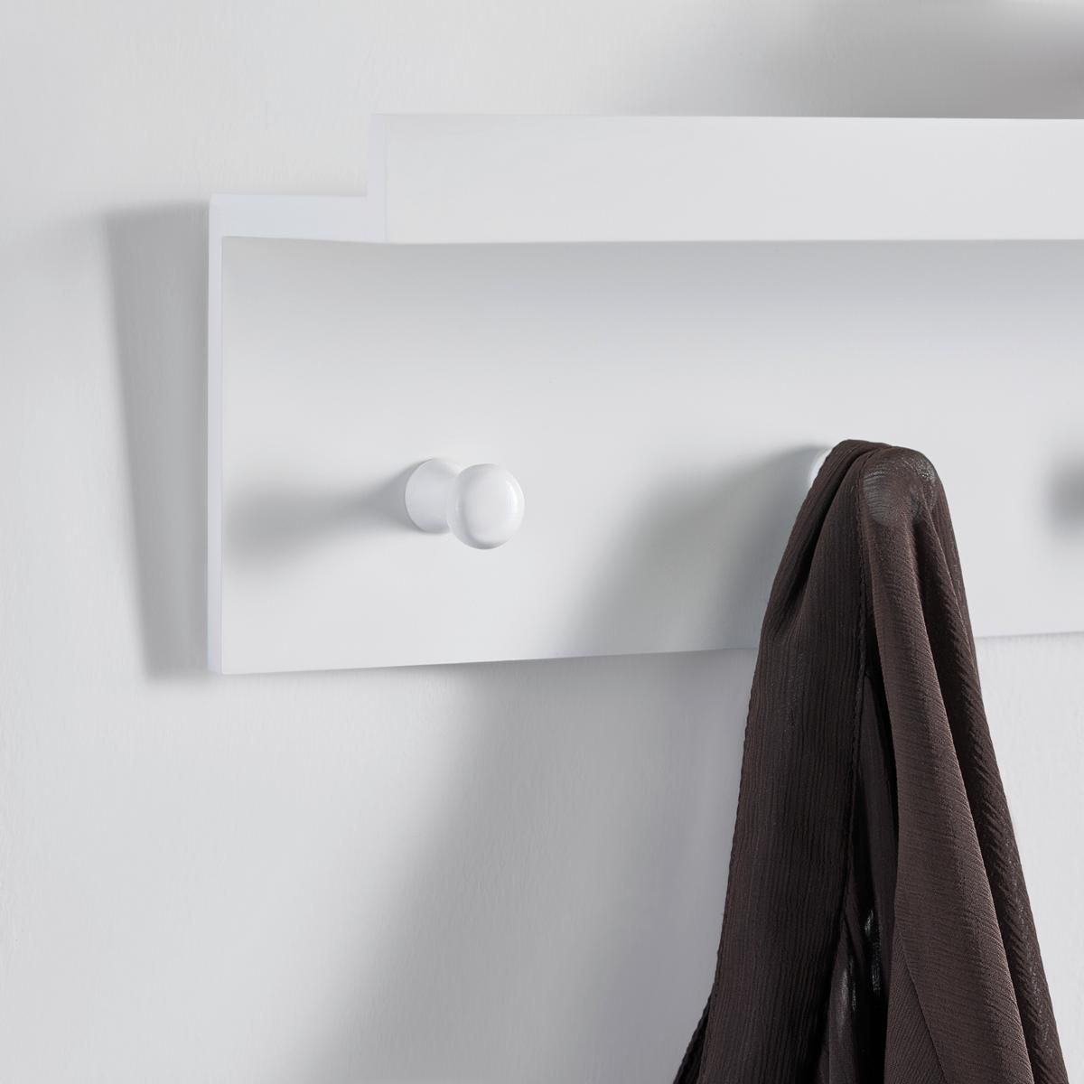 Zidna Vješalica Benny - bijela, Moderno, drvni materijal (40/12/10cm) - Modern Living