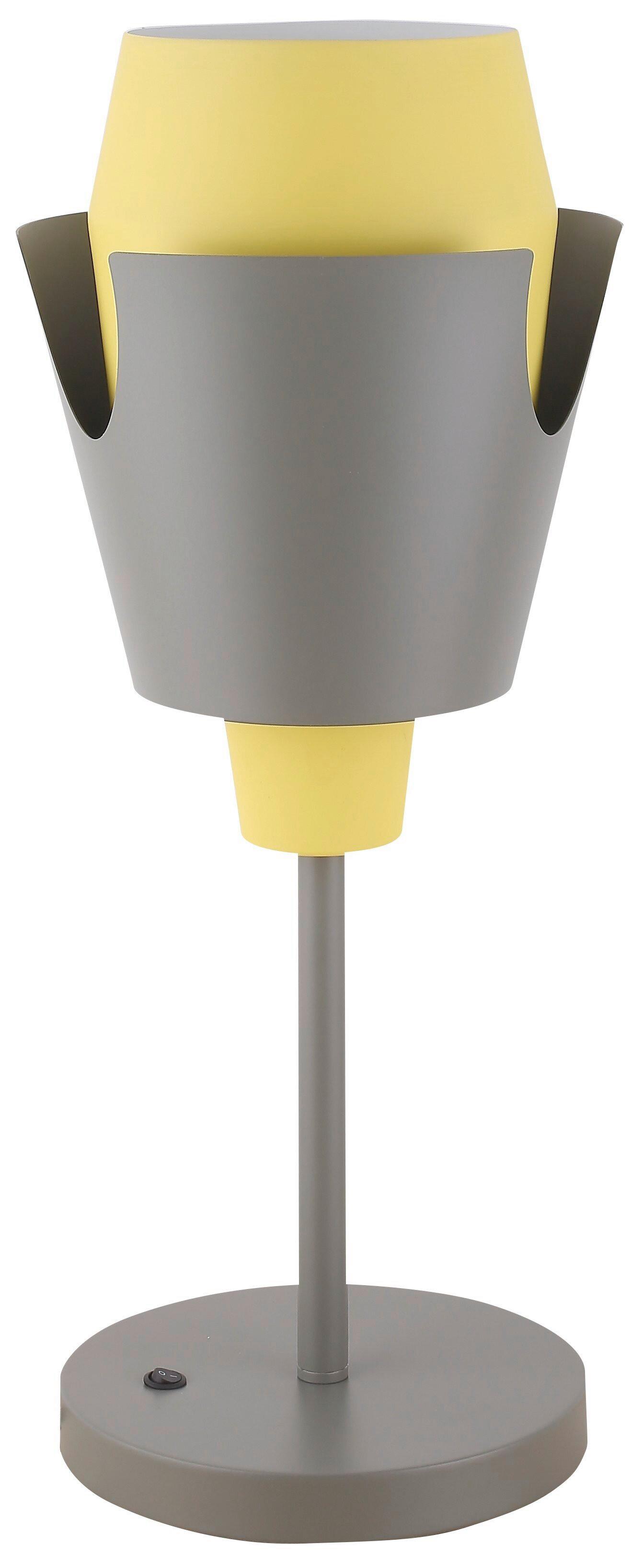 Stolna Svjetiljka Falun - siva/žuta, Design, metal (20/20/54cm)