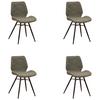 STUHL-SET BARRON - Schwarz/Grün, Design, Textil (47/82/55cm) - MID.YOU