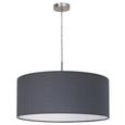 Pendelleuchte Pasteri - Grau/Nickelfarben, MODERN, Textil/Metall (53/110cm) Pendelleuchte Pasteri - Grau/Nickelfarben, MODERN, Textil/Metall (53/110cm)