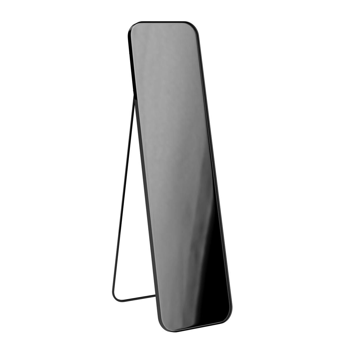 Spiegel Liv Schwarz ca. 41x154x68,5 cm - Schwarz, MODERN, Glas/Metall (41/154/68,5cm) - Bessagi Home