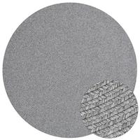 Outdoorteppich Trenzado Hellgrau Ø ca. 200cm - Hellgrau, Basics, Kunststoff (200cm)