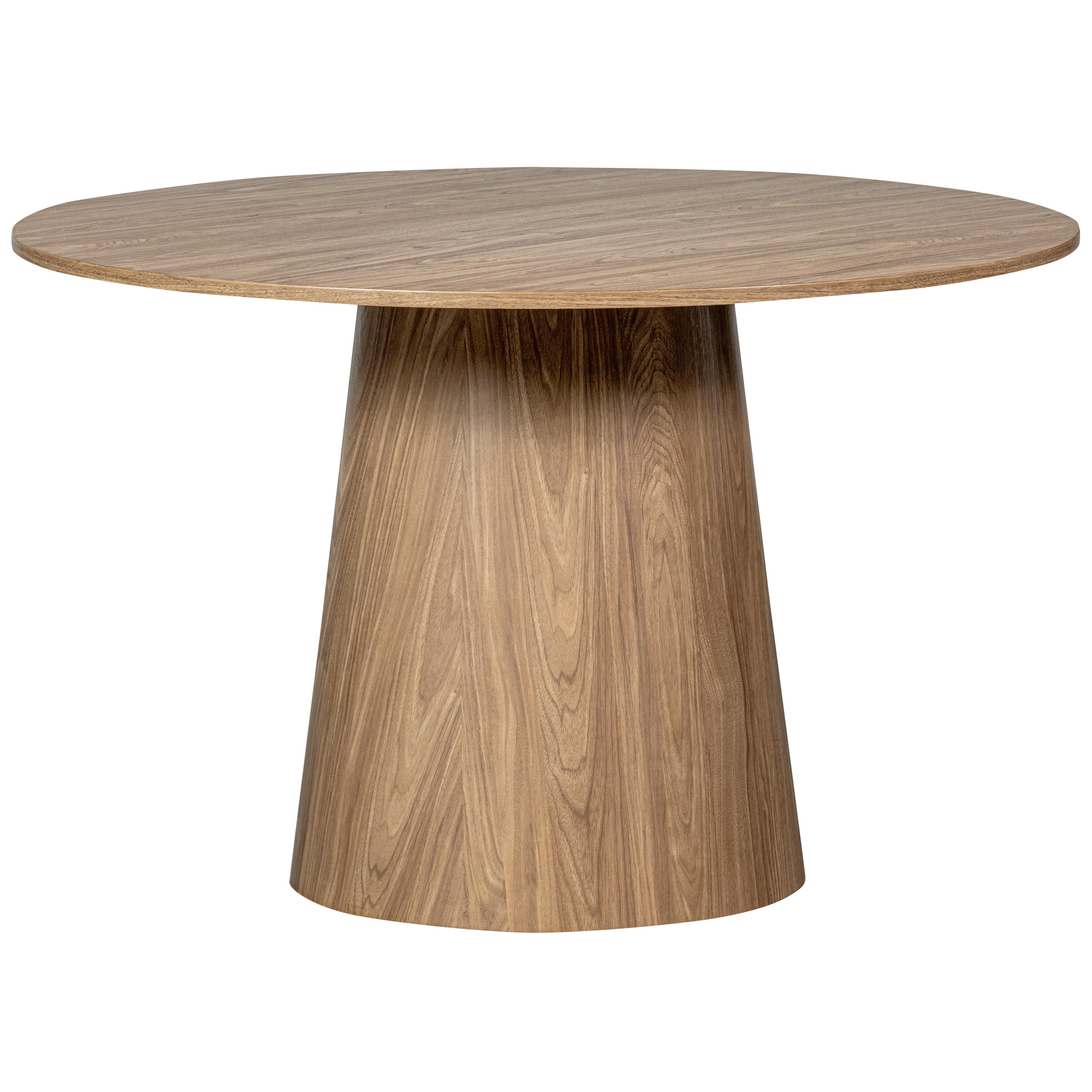 Esstisch Maan Walnussfarben - Walnussfarben, Design, Holzwerkstoff (120/120/75cm) - Livetastic