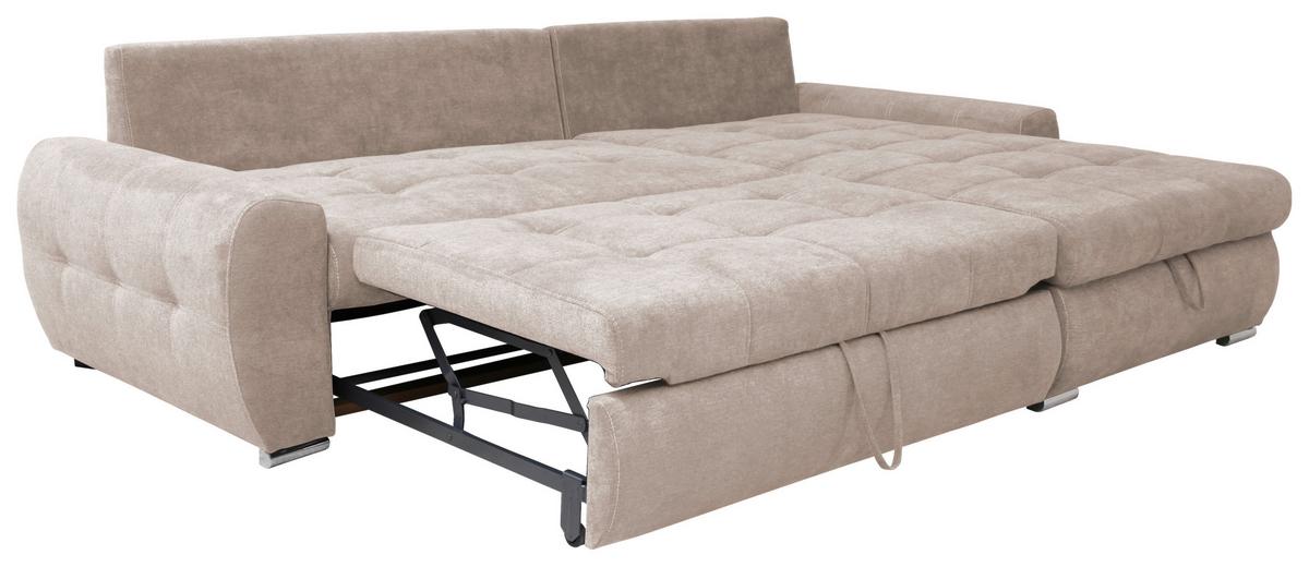 Kutna Garnitura Solar - bijela/bež, Design, tekstil/plastika (277/175cm) - Modern Living