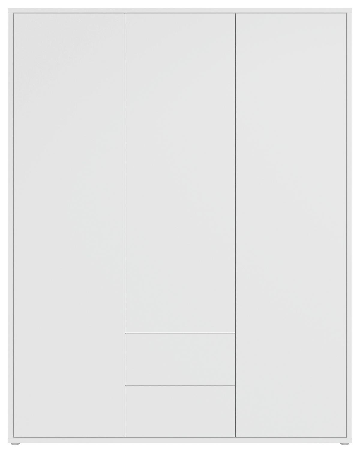 Omara S Klasičnimi Vrati Alice, Bela - bela, Trend, leseni material (169/214/60cm) - Carryhome