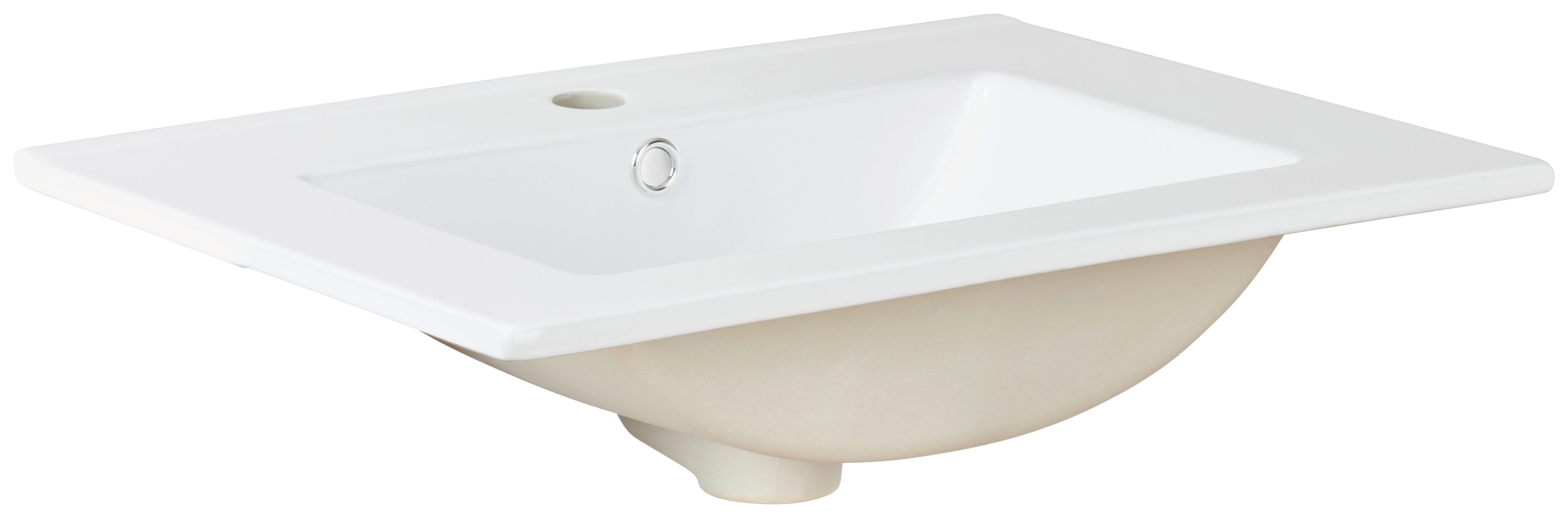 UMYWALKA CARLY - biały, Modern, ceramika (60/2/46cm)