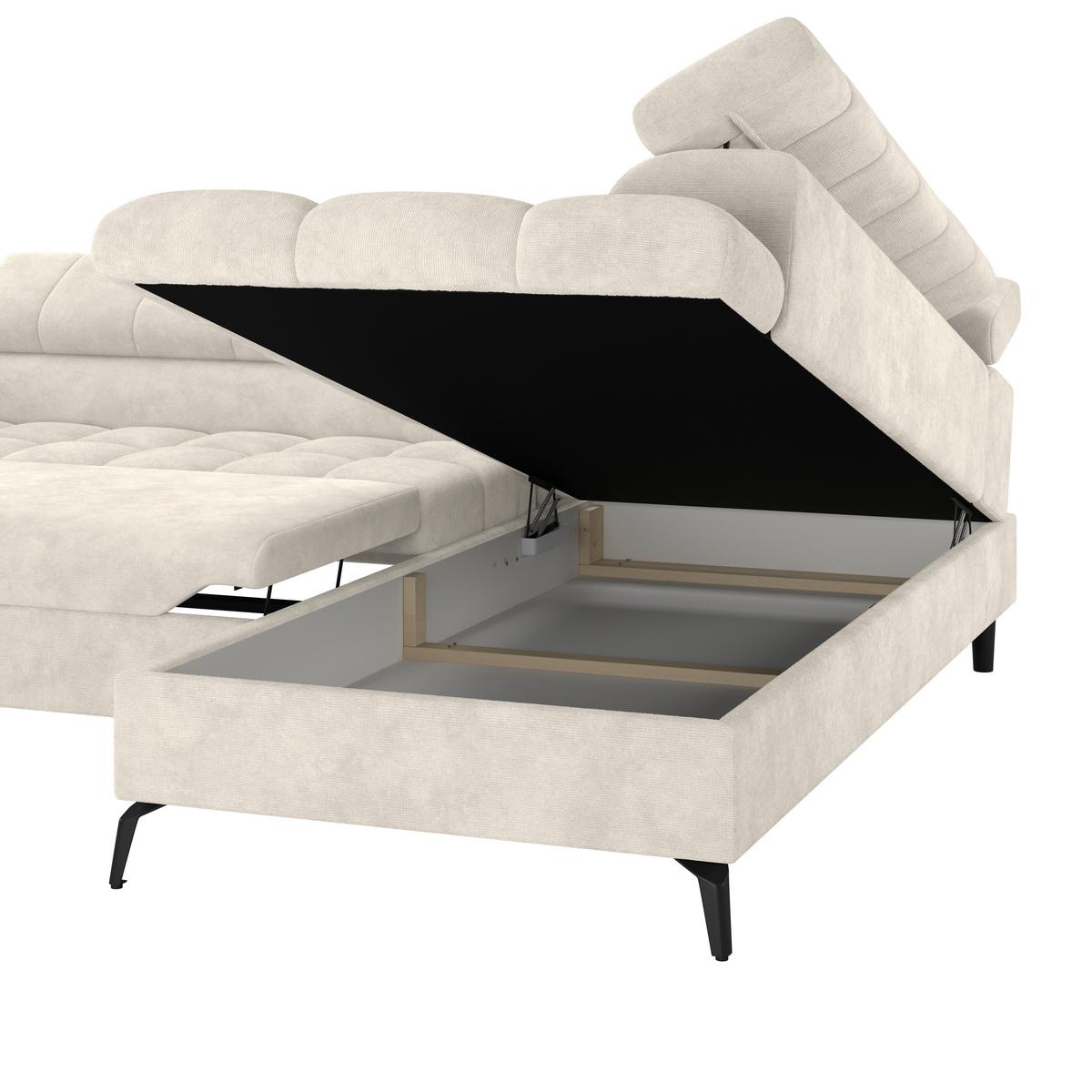 Coltar VOLF - crem/negru, Trend, plastic/textil (261/203cm) - Modern Living