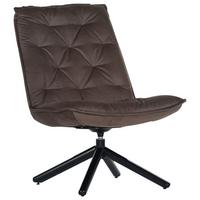 Fotelj Chill, Rjava, Vrtljiv - črna/rjava, Moderno, kovina/tekstil (70/96/80cm) - Mömax