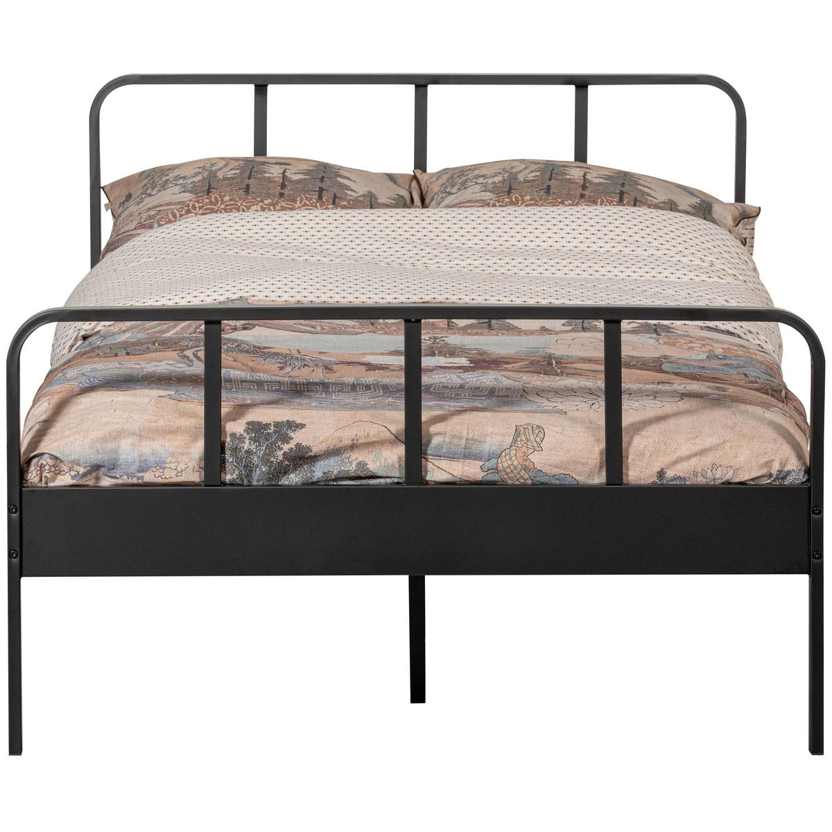 Metallbett Mees Schwarz ca. 120x200 cm - Schwarz, Basics, Metall (120/200cm) - MID.YOU