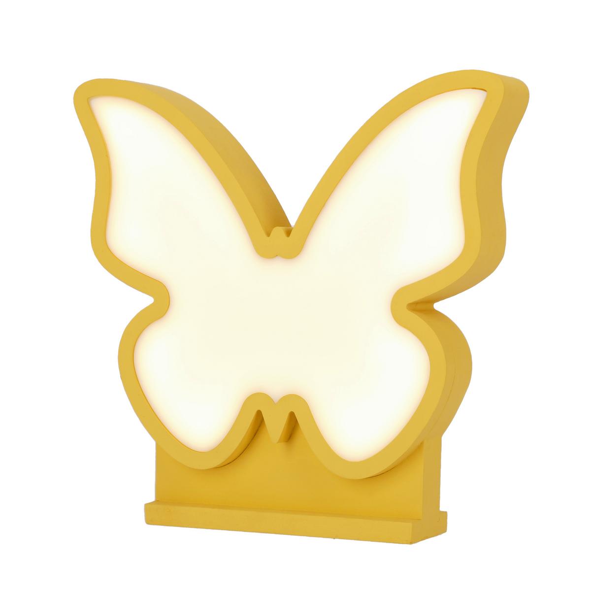 Dječja Stolna Svjetiljka Butterfly - zlatne boje, Basics, drvni materijal/plastika (28.5/5/26.5cm)
