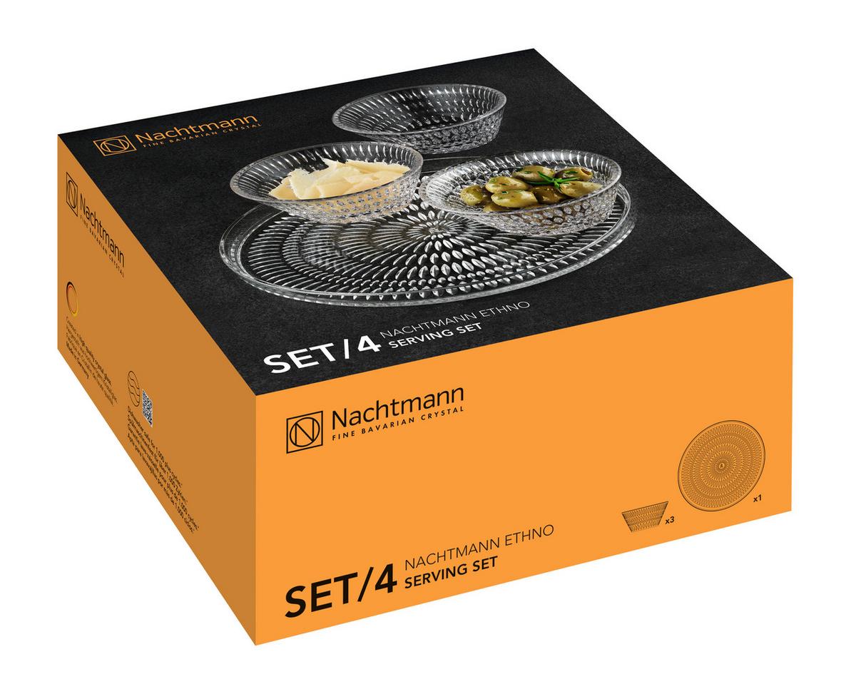 PÓŁMISEK DO SERWOWANIA 105766 - przejrzysty, Basics, szkło (1,2kg) - Nachtmann