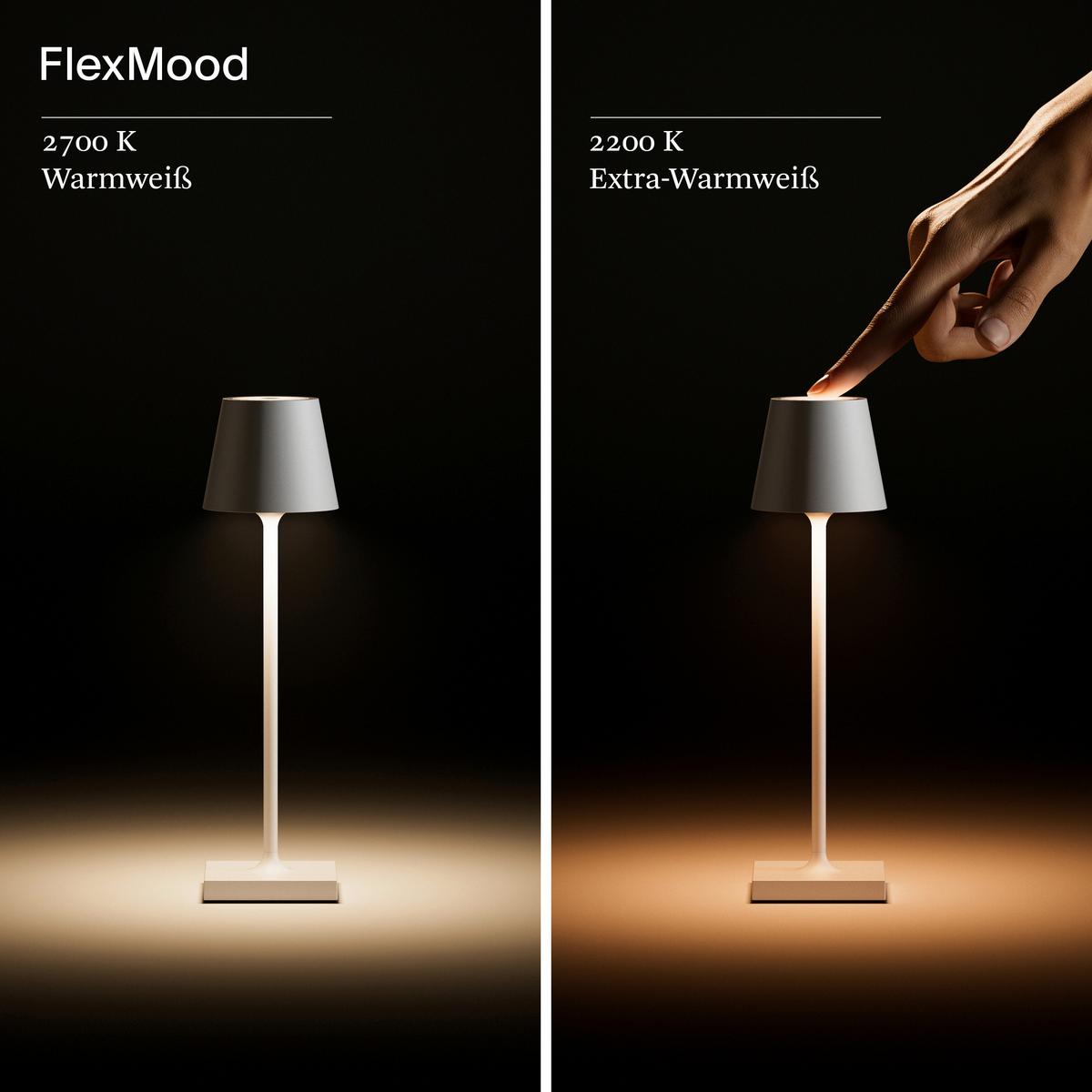 LAMPA STOŁOWA Z AKUMULATOREM 4543401 NUINDIE POCKET - beżowy, Basics, metal (5,6/5,6/21cm) - Sigor