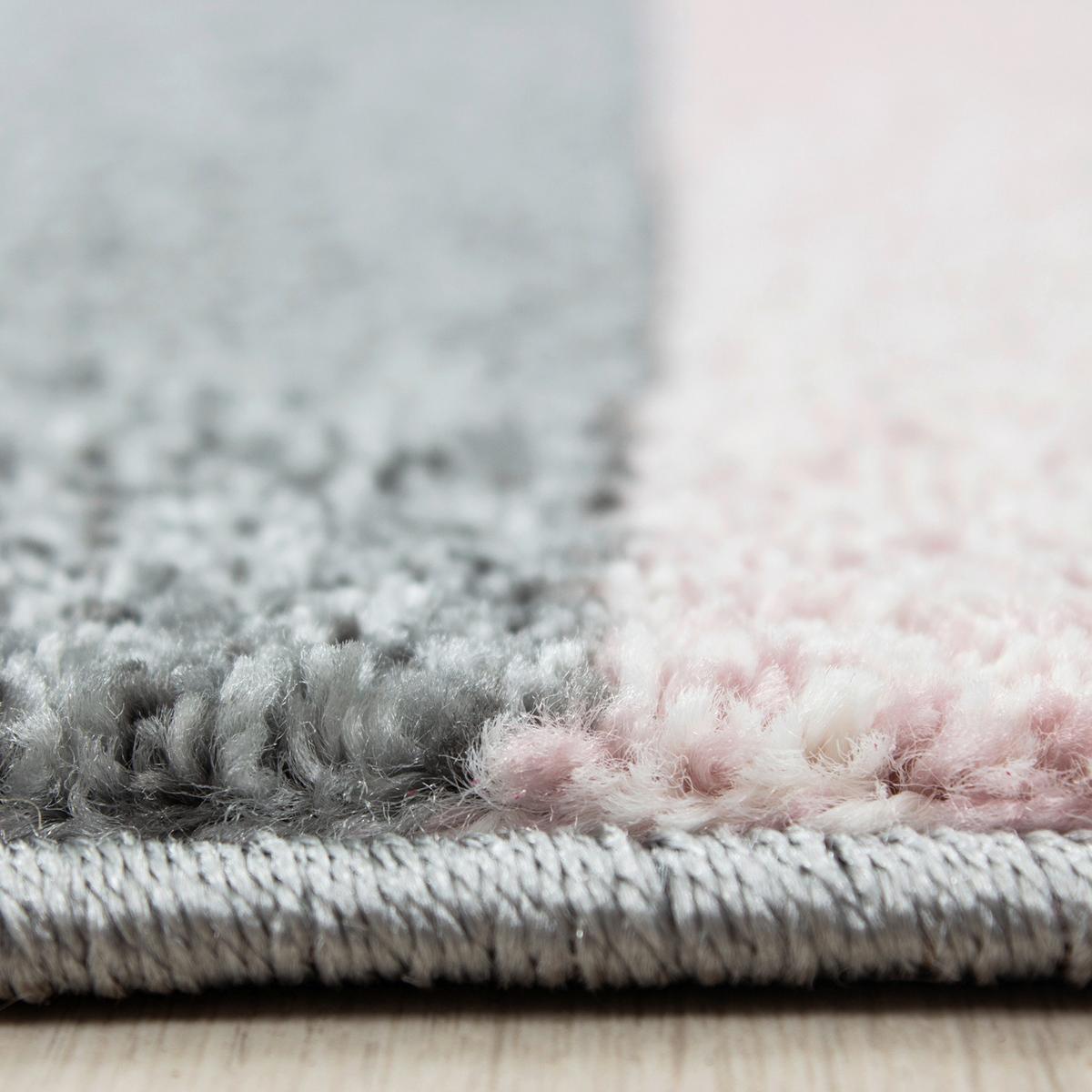 Preproga Lucca, 120x170cm, Roza, Siva - pink, Trend, tekstil (120/170cm) - Novel