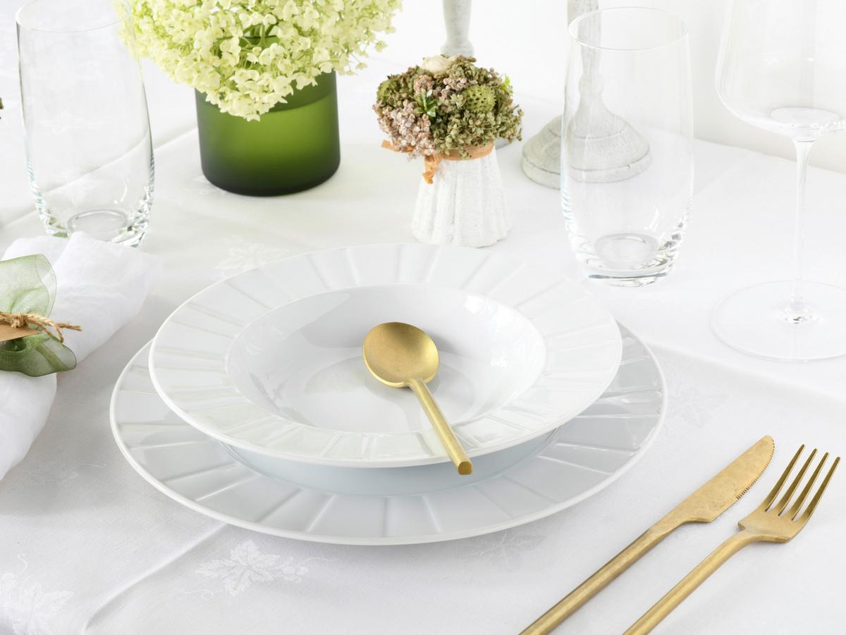 Jedilni Servis Barcelona, 12-Delni - bela, Basics, keramika - Creatable