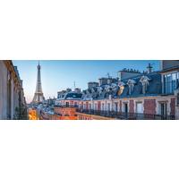 Keilrahmenbild Marcus ca. 150x50cm - Blau/Rotbraun, Basics, Holzwerkstoff (150/50/2.50cm) - Modern Living