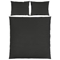 Bettwäsche Shell XXL Schwarz ca. 200x220cm - Schwarz, Textil (200/220cm) - Mömax