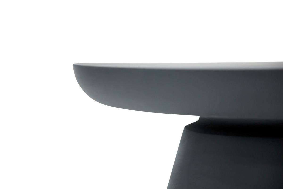 Loungetisch Kylix Schwarz - Schwarz, KONVENTIONELL, Stein (66/35cm) - Gardenson