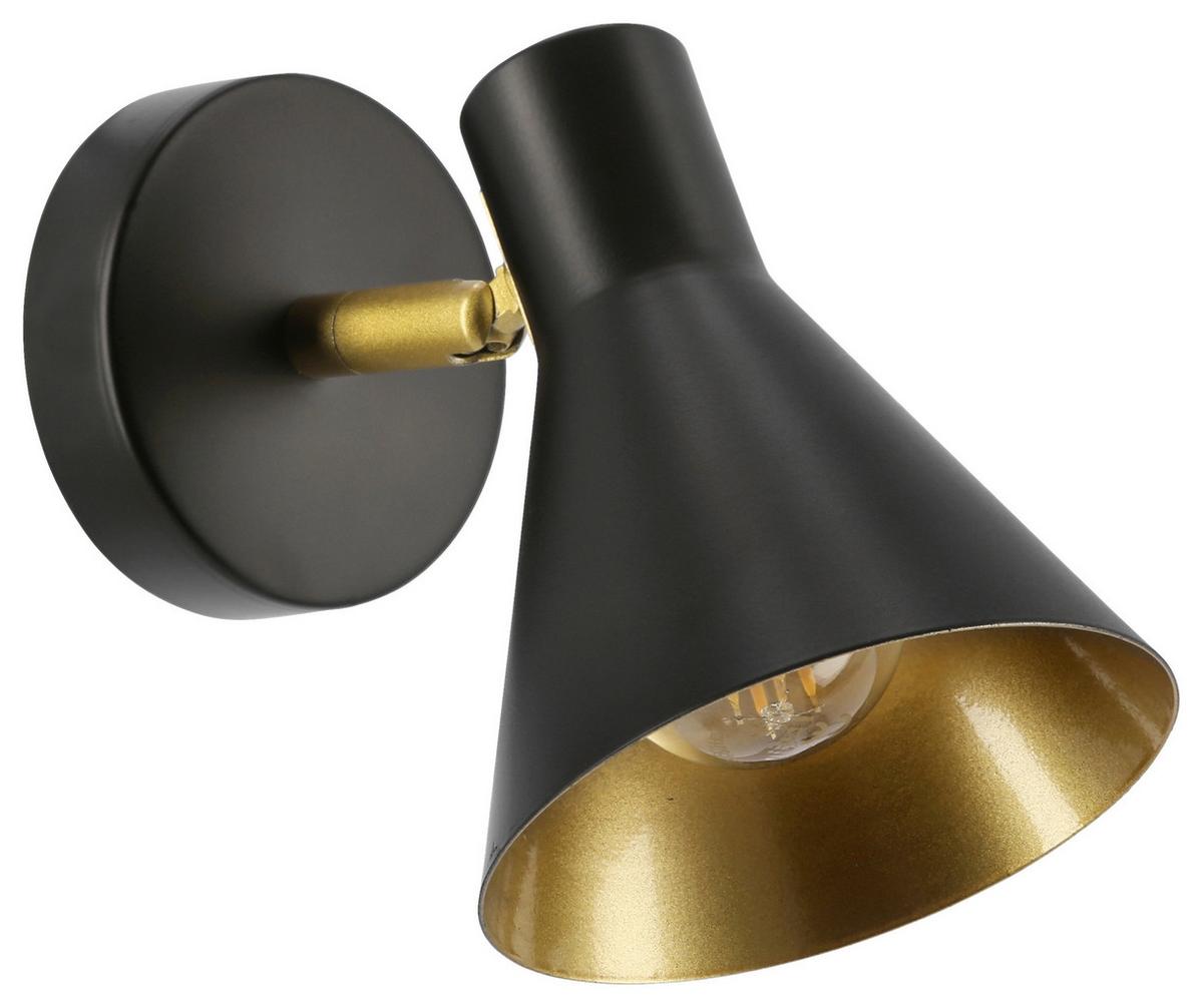 Svjetiljka Zidna 21-70968 - crna, Basics, metal (14/13/10cm)