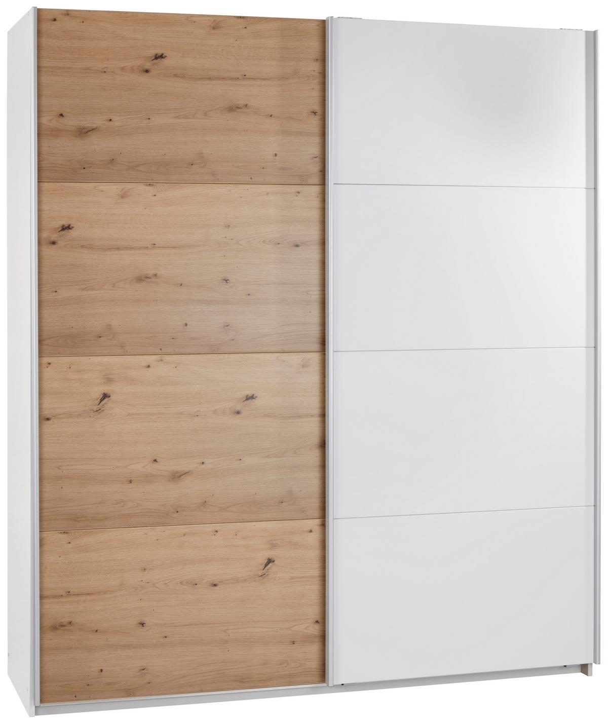 DULAP FELDKIRCH - culoare lemn stejar/gri, Modern, material pe bază de lemn (271/229/62cm)