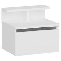 NACHTTISCH HADES - Weiss, Design, Holzwerkstoff (39,8/35/31,6cm) - MID.YOU