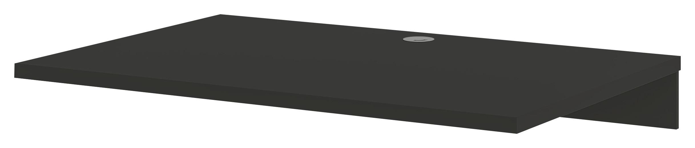 Schreibtischplatte Big Profi Office Anthrazit Ca. 120x80cm - Anthrazit, Modern, Holzwerkstoff (120/16/80cm) - Mömax